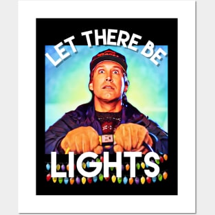 Clark Griswold funny Christmas lights graphic design Posters and Art